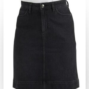 Lee Charcoal Denim Midi Skirt